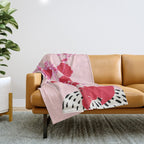 Plant based happyness lady's-mantle still life Throw Blanket Gallery Image 1