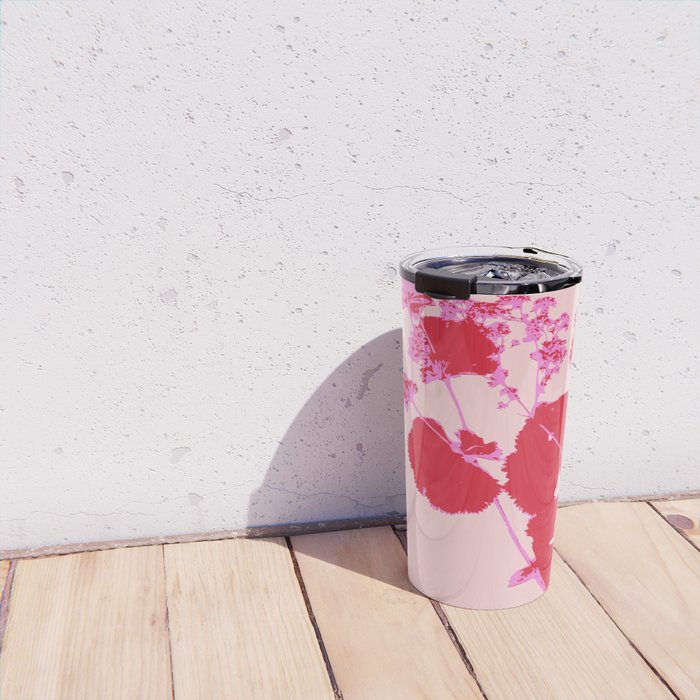 Plant based happyness lady's-mantle still life Travel Mug Gallery Image 4