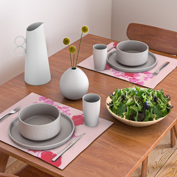 Plant based happyness lady's-mantle still life Placemat Gallery Image 2
