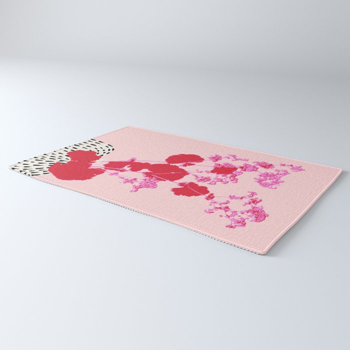 Plant based happyness lady's-mantle still life Rug Gallery Image 3