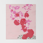 Plant based happyness lady's-mantle still life Throw Blanket Gallery Image 2