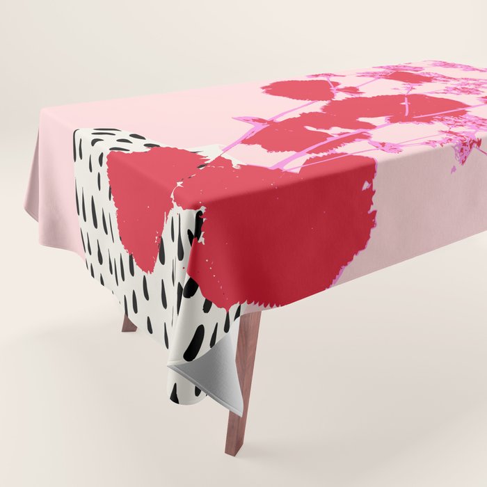 Plant based happyness lady's-mantle still life Tablecloth Gallery Image 1