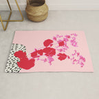 Plant based happyness lady's-mantle still life Rug Gallery Image 1