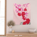 Plant based happyness lady's-mantle still life Wall Tapestry Gallery Image 2