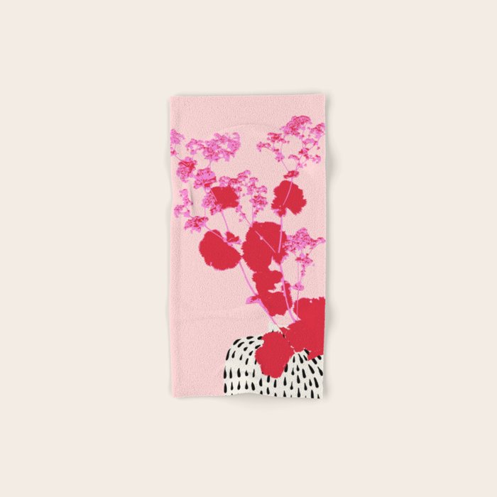 Plant based happyness lady's-mantle still life Bath Towel Gallery Image 1