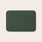 Dragonfly Pattern X Earthy Green Bath Mat Gallery Image 1
