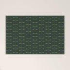 Dragonfly Pattern X Earthy Green Welcome Mat Gallery Image 1