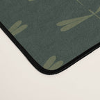 Dragonfly Pattern X Earthy Green Desk Mat Gallery Image 4