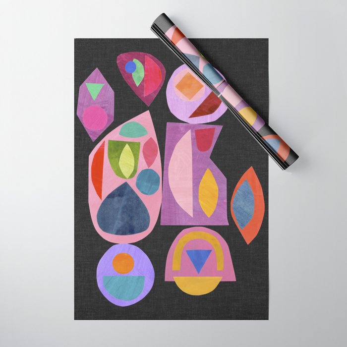 Midnight Mirror Wrapping Paper Gallery Image 1