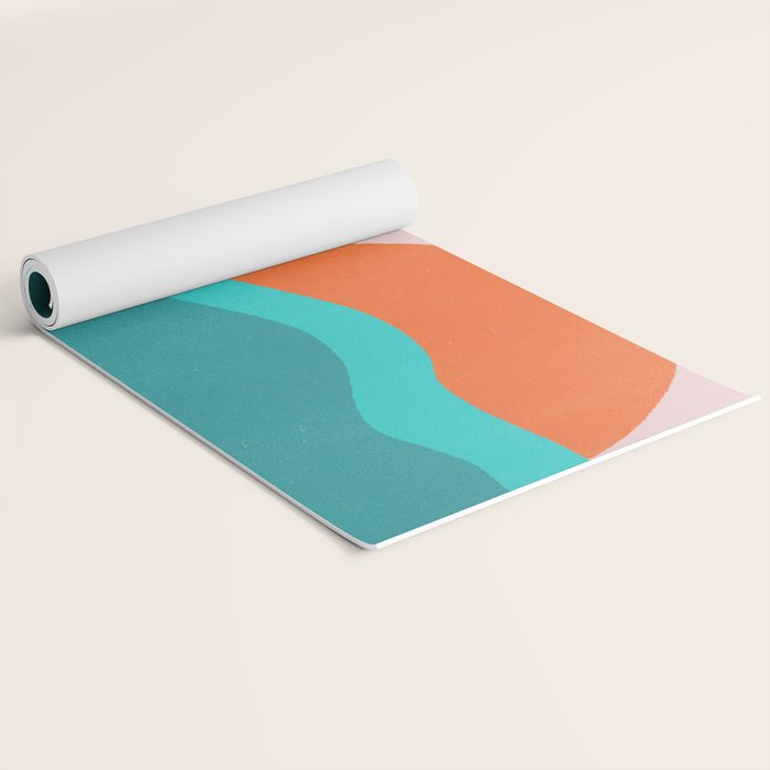 pink skies & surf Yoga Mat Gallery Image 2