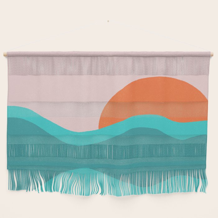 pink skies & surf Wall Hanging Gallery Image 1