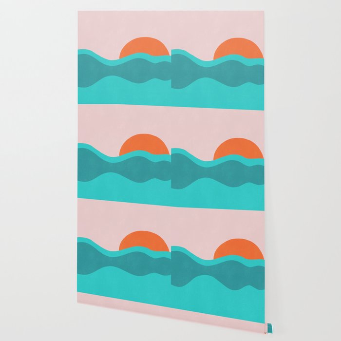 pink skies & surf Wallpaper Gallery Image 2