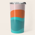 pink skies & surf Travel Mug Gallery Image 2