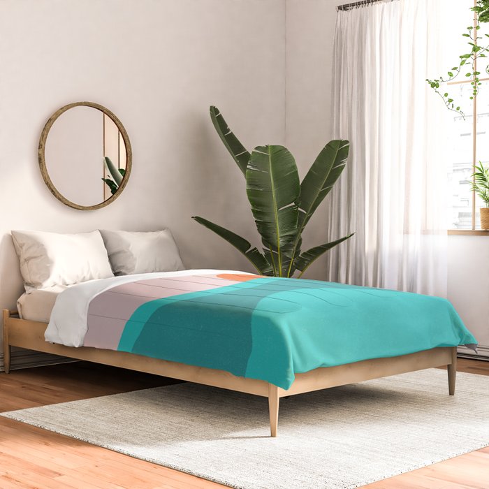 pink skies & surf Comforter Gallery Image 2