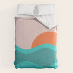 pink skies & surf Comforter Gallery Image 6