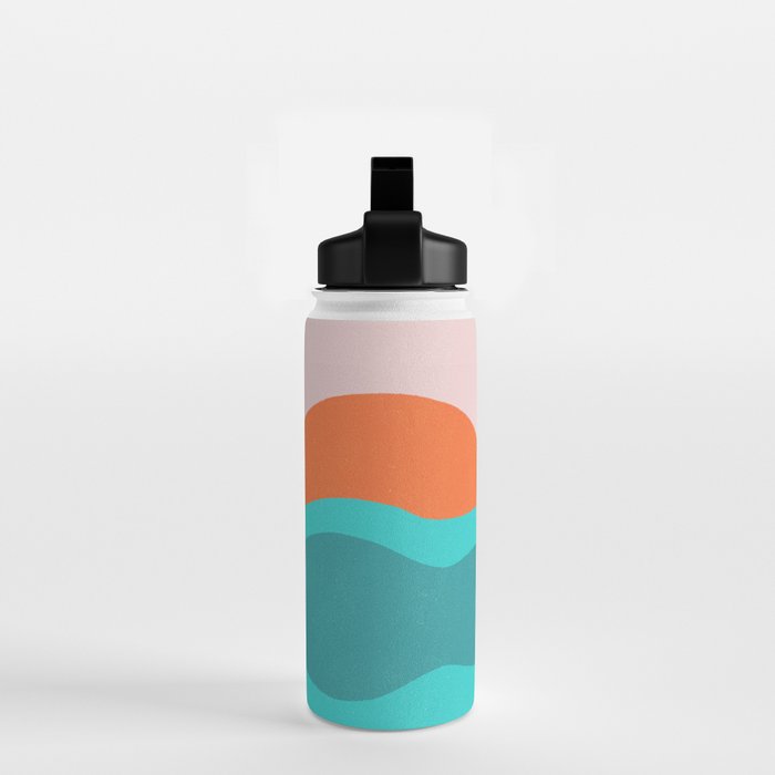 pink skies & surf Water Bottle Gallery Image 2