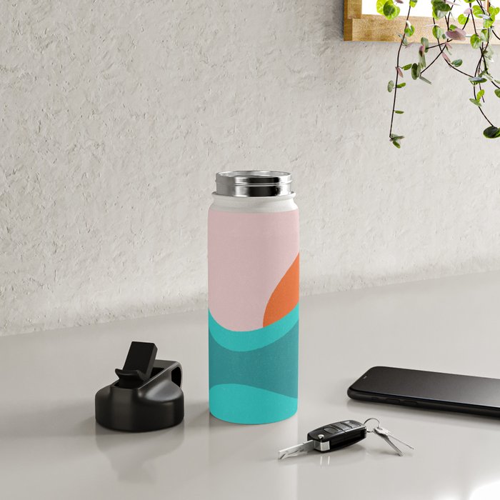 pink skies & surf Water Bottle Gallery Image 4