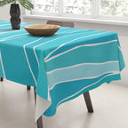 Blue Ocean Waves Tablecloth Gallery Image 3