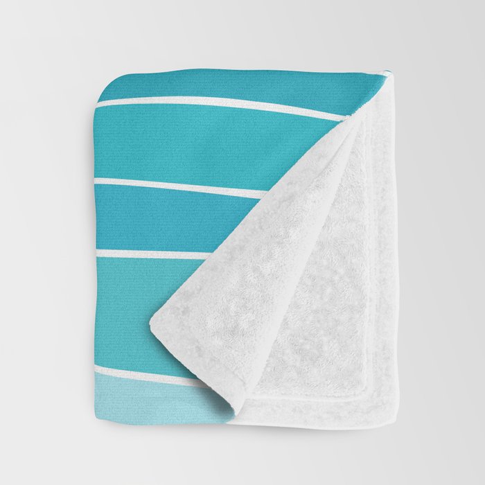 Blue Ocean Waves Throw Blanket Gallery Image 3