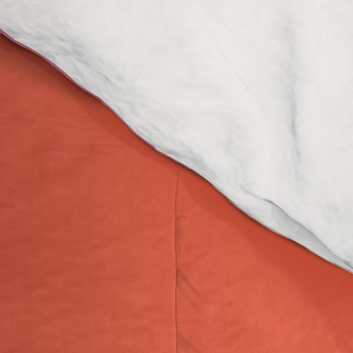 Retro Liquid Swirl Abstract Pattern in Retro Pink and Orange Comforter Gallery Image 4