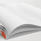 Retro Liquid Swirl Abstract Pattern in Retro Pink and Orange Notebook Gallery Image 2