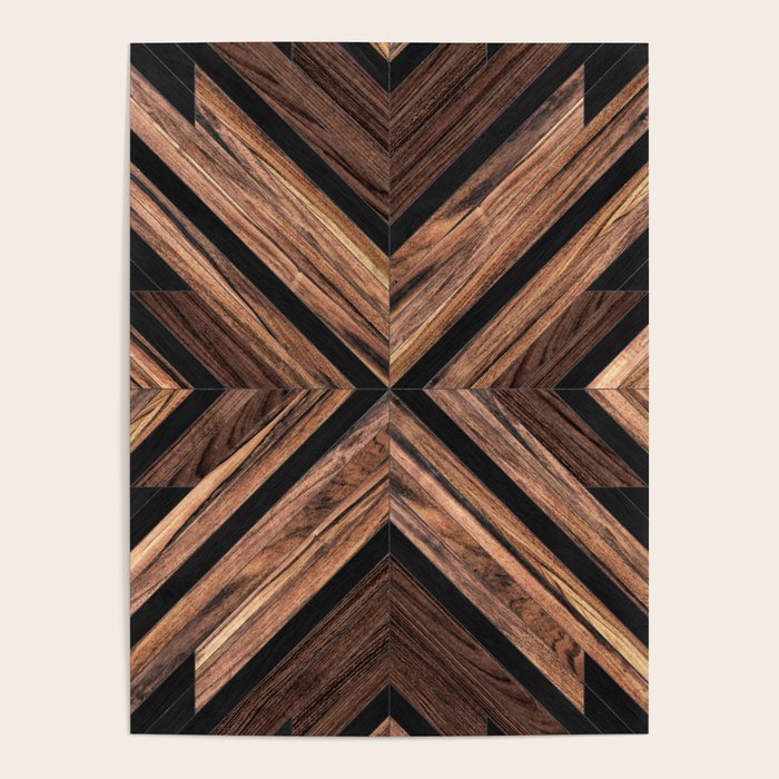 Urban Tribal Pattern No.3 - Wood Poster Gallery Image 1