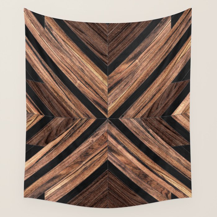 Urban Tribal Pattern No.3 - Wood Wall Tapestry Gallery Image 4