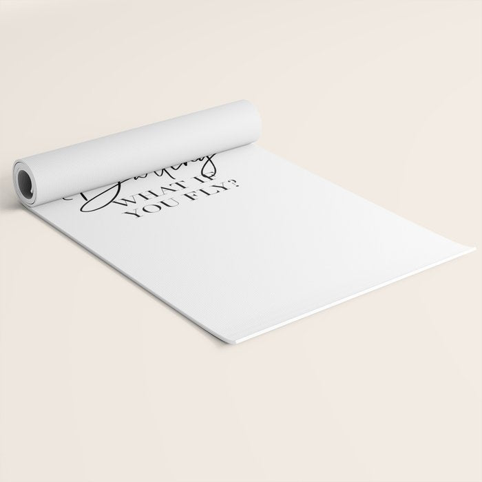 What If I Fall? Oh, but Darling, What If You Fly? Yoga Mat Gallery Image 2