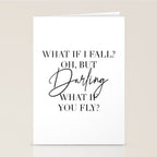 What If I Fall? Oh, but Darling, What If You Fly? Stationery Card Gallery Image 2