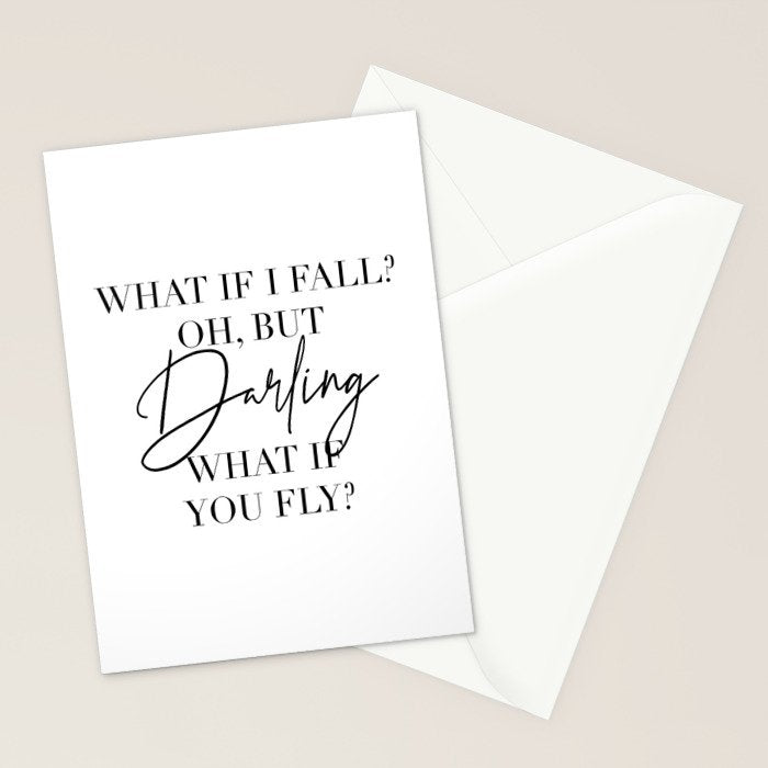 What If I Fall? Oh, but Darling, What If You Fly? Stationery Card Gallery Image 2