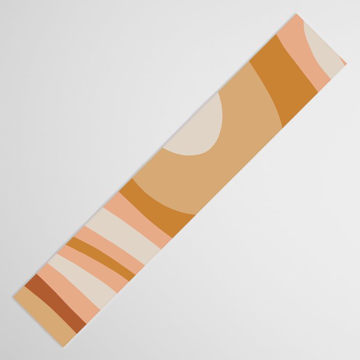 Organic Topography Earth Tone Abstract Table Runner Gallery Image 3