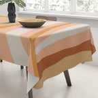 Organic Topography Earth Tone Abstract Tablecloth Gallery Image 3