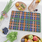 Dark plaid pattern Cutting Board Gallery Image 2