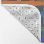 Dark plaid pattern Bath Mat Gallery Image 2
