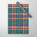 Dark plaid pattern Wrapping Paper Gallery Image 1