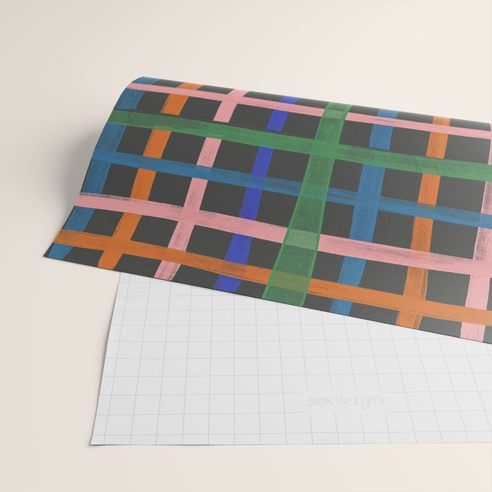 Dark plaid pattern Wrapping Paper Gallery Image 2