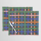 Dark plaid pattern Placemat Gallery Image 1