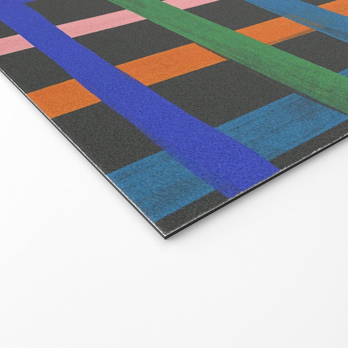 Dark plaid pattern Welcome Mat Gallery Image 2