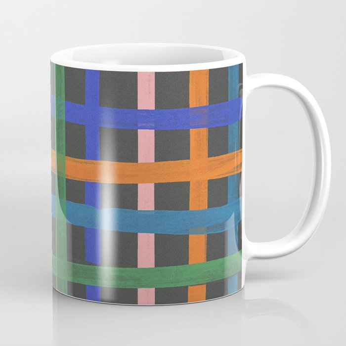 Dark plaid pattern Coffee Mug Gallery Image 1
