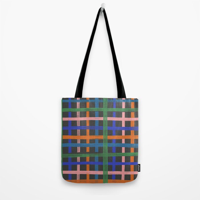 Dark plaid pattern Tote Bag Gallery Image 2
