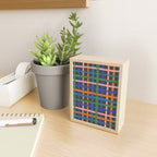 Dark plaid pattern Mini Art Print Gallery Image 2