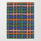 Dark plaid pattern Poster Gallery Image 4
