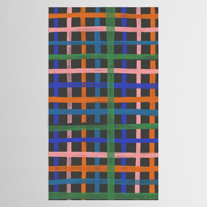 Dark plaid pattern Tablecloth Gallery Image 2