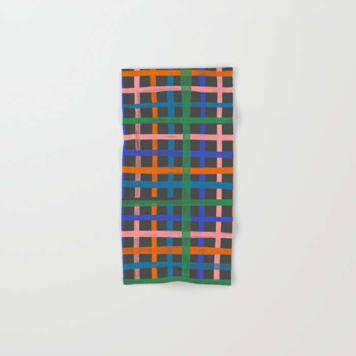 Dark plaid pattern Towels Gallery Image 1