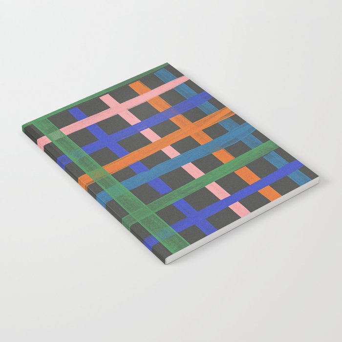 Dark plaid pattern Notebook Gallery Image 2