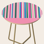Color Block Stripes Cuff Pattern Pink Blue Green Side Table Gallery Image 2
