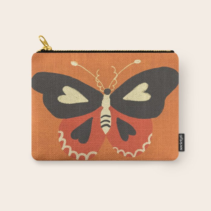 Butterflies in orange Carry All Pouch Gallery Image 1