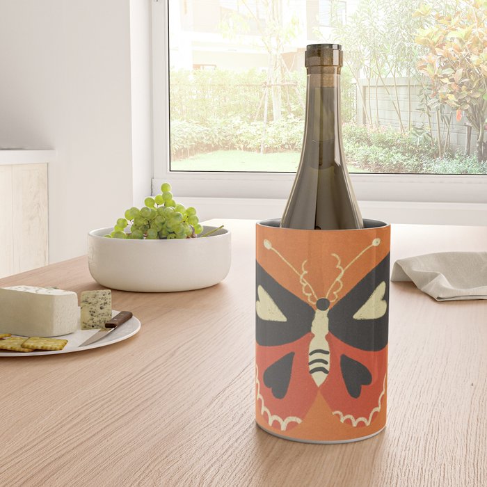 Butterflies in orange Wine Chiller Gallery Image 4