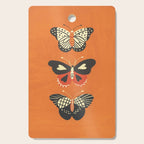 Butterflies in orange Cutting Board Gallery Image 1