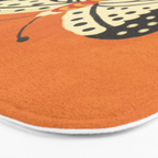 Butterflies in orange Bath Mat Gallery Image 3
